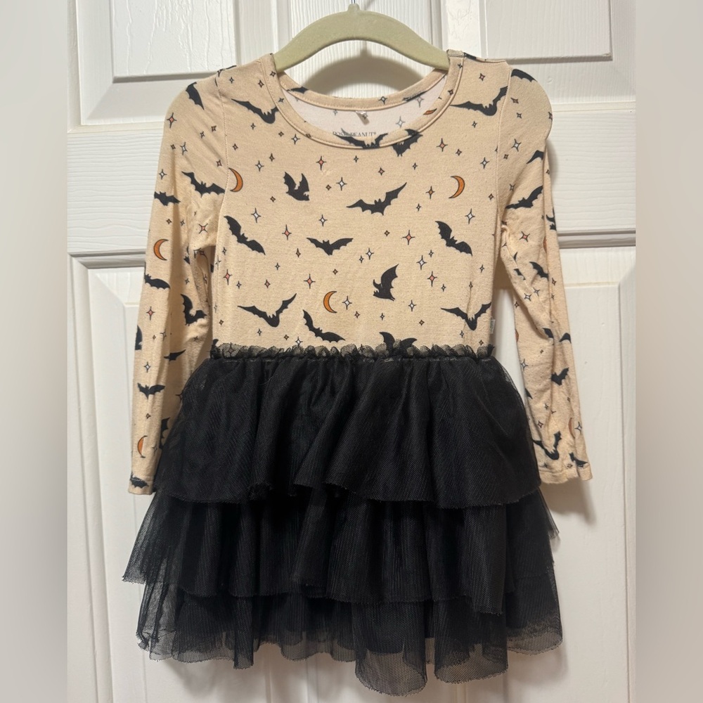 Posh Peanut Halloween Dress - Black and Cream